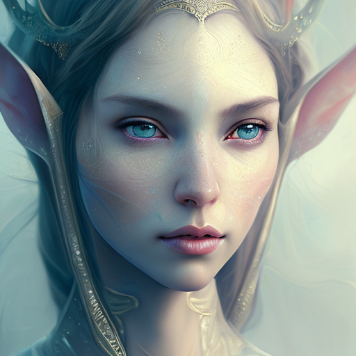 Пример генерации по промпту «Portrait of female elf set in»